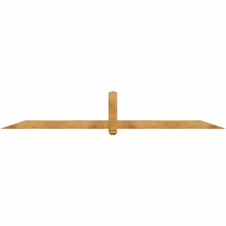 Ekena Millwork Eugene Rough Sawn Timber Gable Bracket, Western Red Cedar, 108"W x 18"H x 4"D x 4"F, 4/12 Pitch GBW108X18X0404EUG00RWR